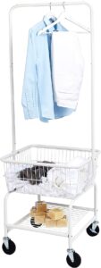 Rolling Laundry Cart with Hanger